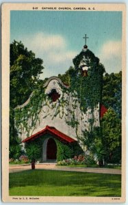 Postcard - Catholic Church - Camden, South Carolina