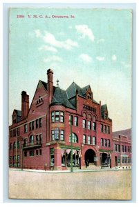 c1910's Y. M. C. A Building Street View Ottumwa Iowa IA Antique Postcard