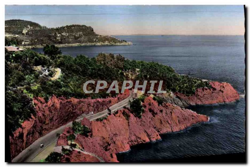 Postcard Modern Trayas La Route De Corniche & # 39or Basically the neck of th...