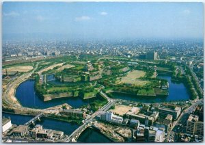 M-50647 Aerial View of Osaka Castle Japan Asia