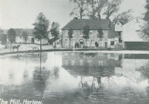 The Mill Harlow By River in 1900 Hertfordshire Postcard