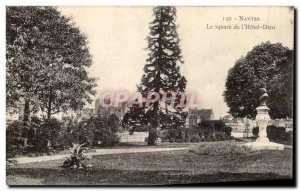 Old Postcard Nantes square L & # 39Hotel God