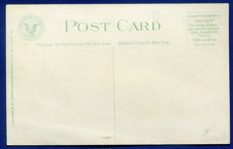 St Joseph Missouri mo Corby Mill on 102 River postcard 