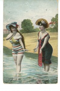 Swimming/Bathing - Two Daring Ladies