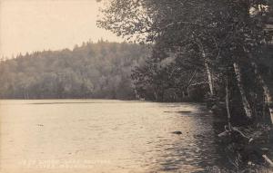 Sunapee Mountain New Hampshire Lake Solitude Real Photo Antique Postcard K31443