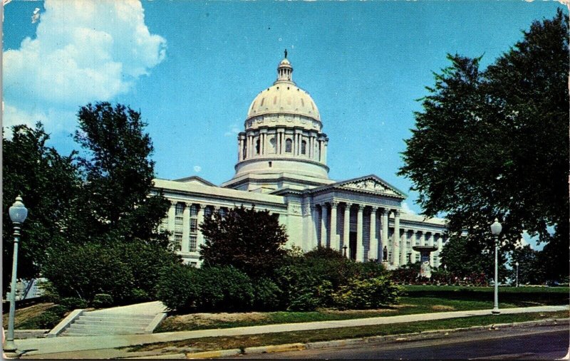 Street View State Capitol Jefferson City Missouri MO Postcard WOB Note UNP VTG 