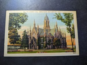 Mint USA Postcard The Assembly Hall Temple Block Salt Lake City UT Utah