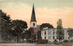 Montpelier Vermont 1913 Postcard Main Street Looking Northeast