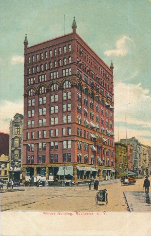 Trolley at the Wilder Building, Rochester, New York - UDB