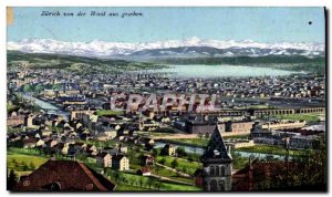 Postcard Old Zurich Waid Von Der Aus Gesehen