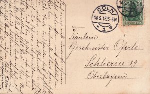 Germany Cöln Am Rhein Rheinpartie am Bollwerk Cologne Vintage Postcard 03.72 