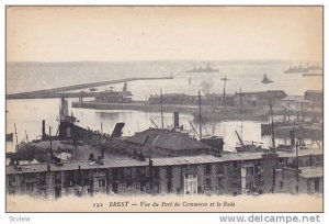 BREST, Vue du Port de Commerce et la Rade, Finistere, France, 00-10s