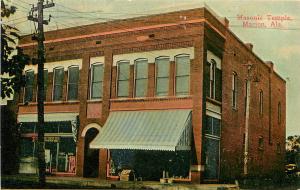 c1910 Postcard; Masonic Temple Marion AL Perry County Fraternal  unposted