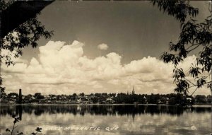 Lake Lac Megantic Quebec 1943 Used Real Photo Postcard
