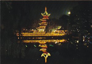 Denmark Copenhagen Tivoli By Night