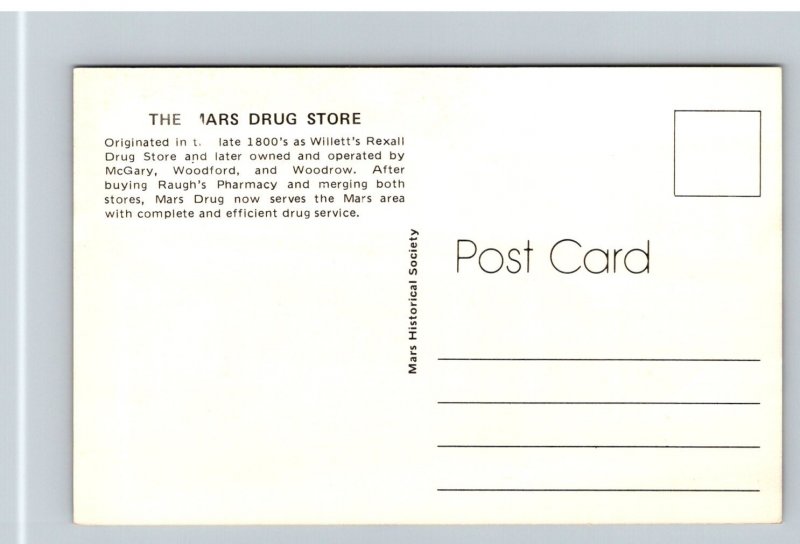 The Mars Drug Store     Postcard