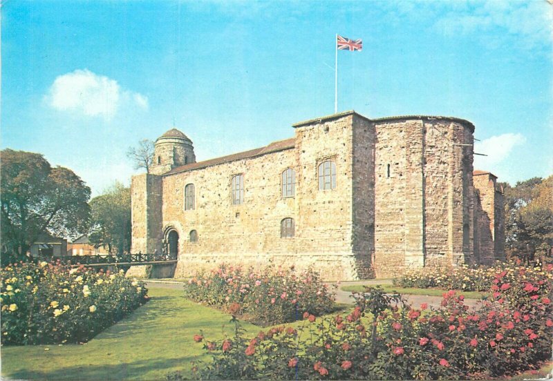 Postcard United Kingdom colchester museum castle largest norman keep britain