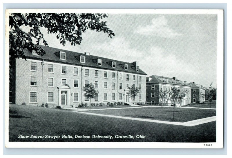 Vintage Denison University Granville Ohio Postcard P203E