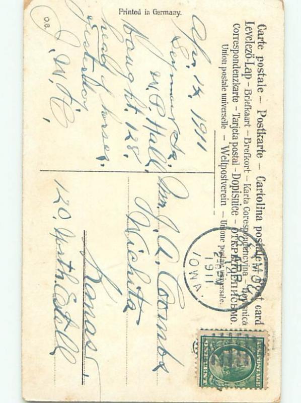 Divided-Back CHILDREN AT EASTER SCENE Great Postcard AA1783