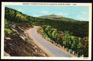 New York WHITEFACE MOUNTAIN Memorial Highway showing Summit by C.W. Hughes Linen