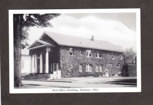 OH US Post Office Building Madison Ohio Postcard