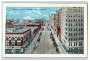 View Of North Broadway Cars Building Oklahoma City Oklahoma OK Vintage Postcard