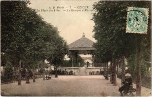 CPA Clichy Place des Fetes Kiosque a Musique (1314159)