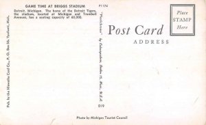 Detroit Michigan Briggs Stadium Detroit Tigers Vintage Postcard AA37157 