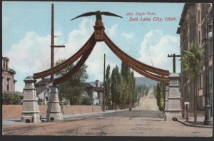 Utah SALT LAKE CITY, Eagle Gate is an old land mark. Head of State Street ~ DB