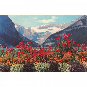 Postcard The Canadian Rockies, Lake Louise and Victoria Glacier Chrome Posted