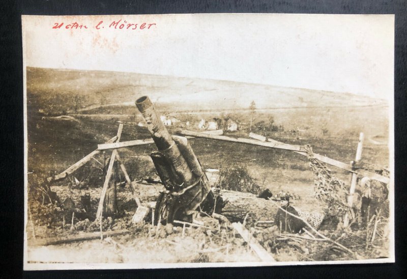 Mint Germany Real Picture Postcard PPC Artillery Machine Gun