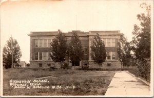 Real Photo Postcard Grammar School in Alturas, California