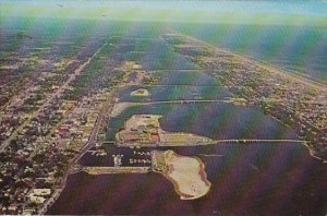 Florida Daytona Beach Aerial View Of 5 Bridges Over Halifax River