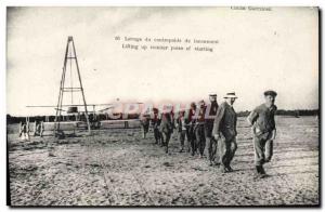 Old Postcard Jet Aviation Wilbur Wright Lifting the launch of counterweights