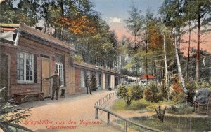 KRIEGSBILDER VOGESEN OFFIZLERSBARACKE-OFFICER'S BARRACKS~WW1 MILITARY POSTCARD