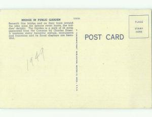 Unused Linen BRIDGE SCENE Boston Massachusetts MA HJ0183