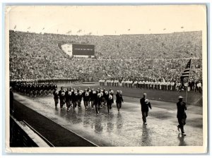 United States Olympic Team Games Helsinki Finland RPPC Photo Antique Postcard