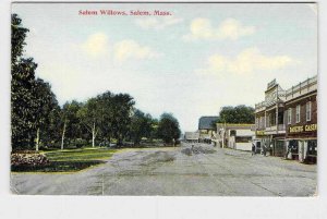 PPC POSTCARD MASSACHUSETTS SALEM WILLOWS STREET VIEW DANCING CASINO