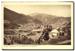 Postcard Old Avrieux and Chapel St Benoit