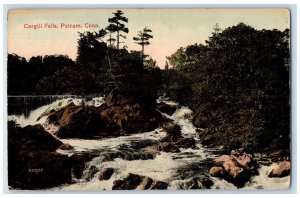 1916 Scene at Cargill Falls Putnam Connecticut CT Antique Posted Postcard