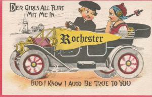 Auto Romance Greetings from Rochester New York Girls all flirt with me pm 1913