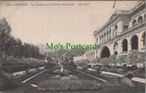 France Postcard - Menton, Les Jardins Et Le Casino Municipal RS32393