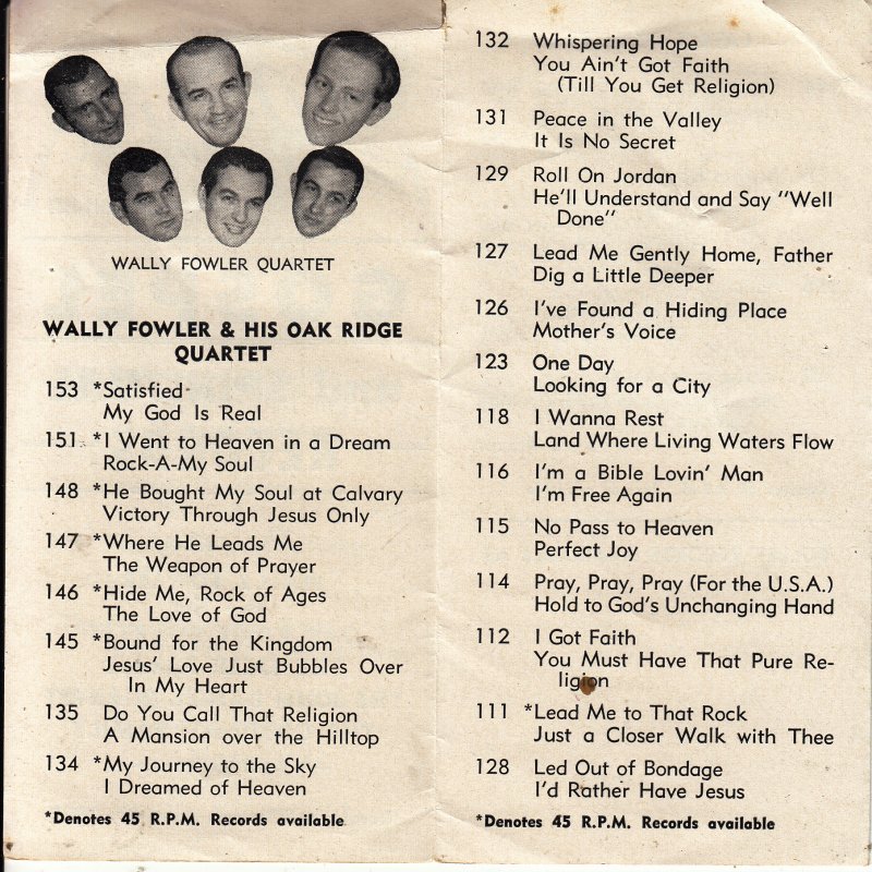 BULLET RECORDS - NASHVILLE  GOSPEL  RECORDINGS