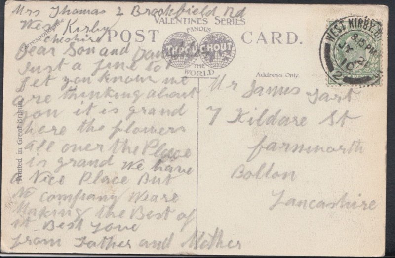 Cheshire Postcard - Caldy Reading Room Near West Kirby   T1650