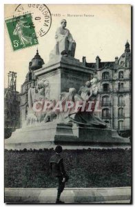 Old Postcard Paris Pasteur Monument
