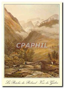 Modern Postcard The Pyrenees La Breche de Roland Gedre View