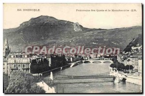 Old Postcard Grenoble Panorama Of Docks And The Moucherotte