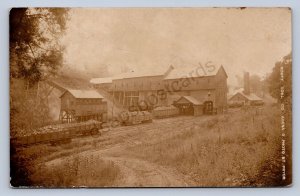 J87/ Adena Ohio RPPC Postcard c1910 Stuebenville Cadiz Robey Coal Mine 579