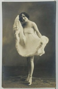 RPPC Beautiful Dancer ESPLUGAS BARCELONA Real Photo Postcard P7