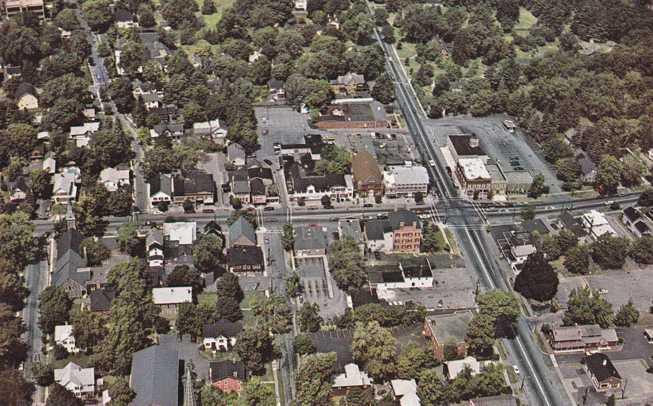 Aerial View of Four Corners - Pittsford NY, New York